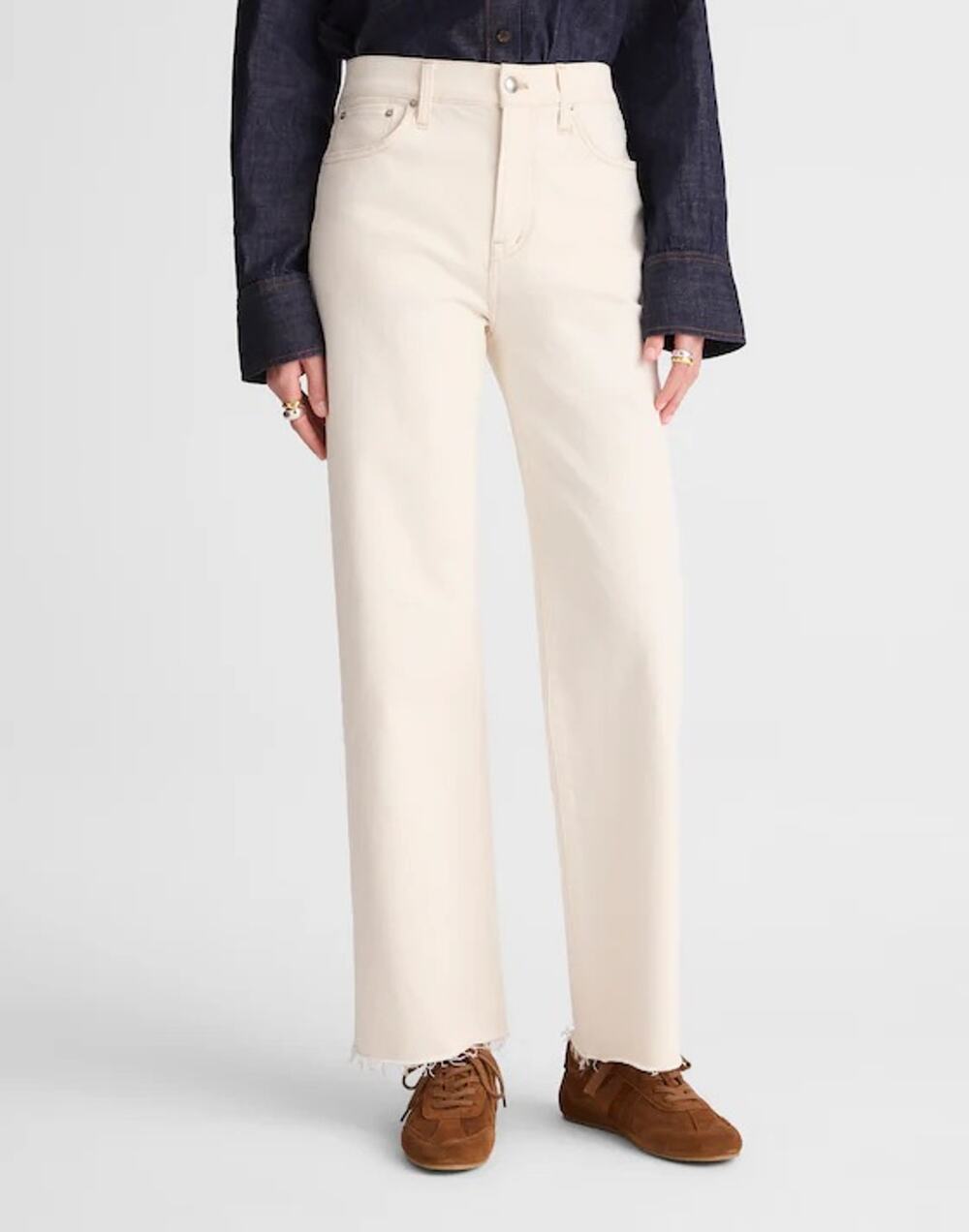 Madewell The Petite Perfect Vintage Wide-Leg Crop Jean Vintage Canvas Size 29P